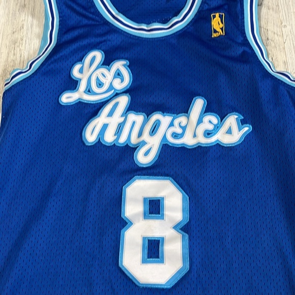Kobe Bryant Los Angles Lakers Blue Soul Swingman #8 Throwback Jersey. Small (36) - Picture 4 of 9
